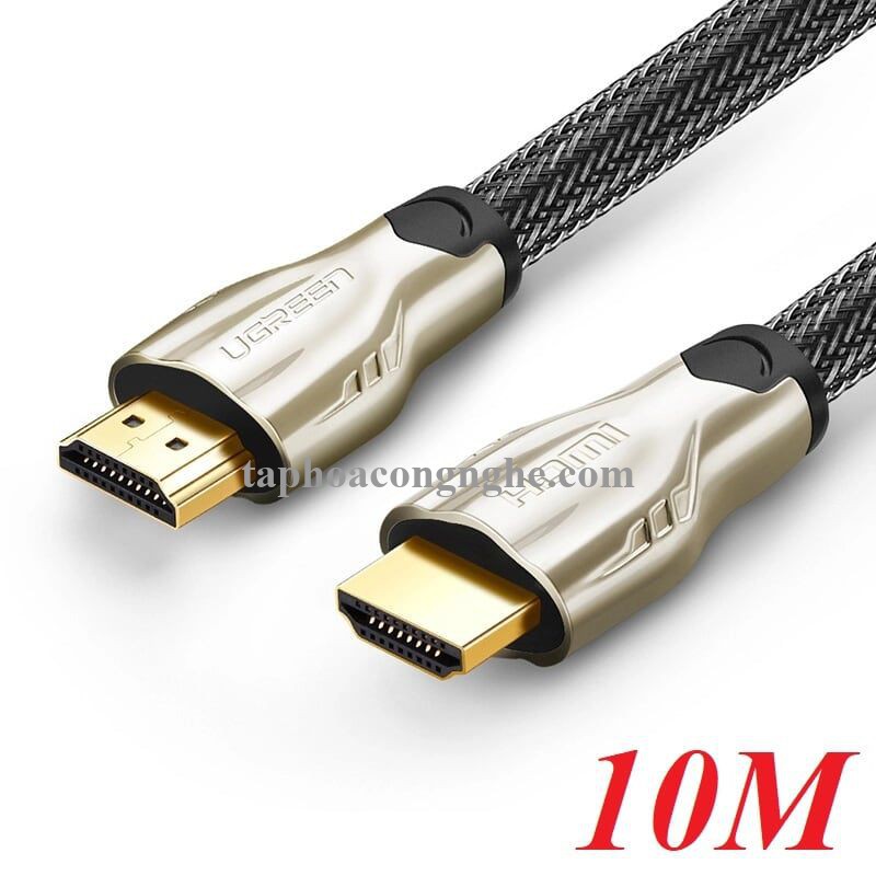 Ugreen 11195 10M màu Đen Cáp tín hiệu HDMI vỏ bọc lưới cao cấp HD102 30011195